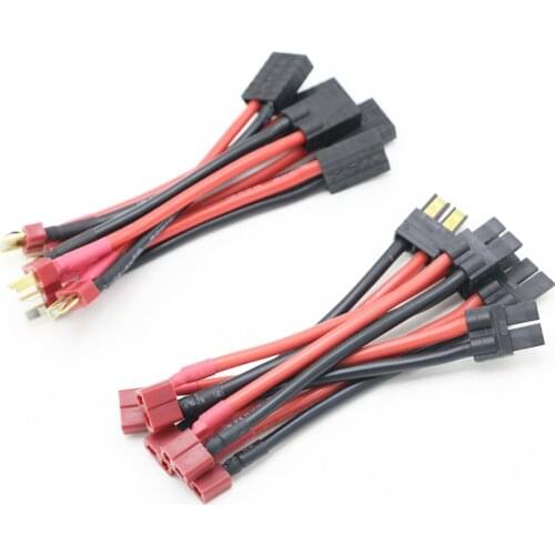 5pcs/lot Female/Male TRX Connector to Male/Female T Plug Ultra Adapter Wire Harness for RC Car Accessories