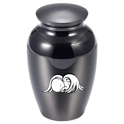 73mm Stainless Steel Angel Memorial Ashes Keepsake Urns for Miscarriage/Babys Cremation Ashes Holder Mini Urn