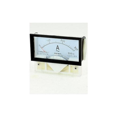 AC 0-300A Fine Tuning Dial Panel Rectangle Analog Ampere Meter Amperemeter