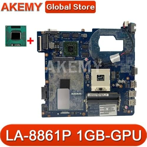 Akemy QCLA4 LA-8861P MAIN BOARD For Samsung NP350 NP350V5C 350V5X Laptop motherboard BA59-03397A HM70 1GB-GPU Free CPU