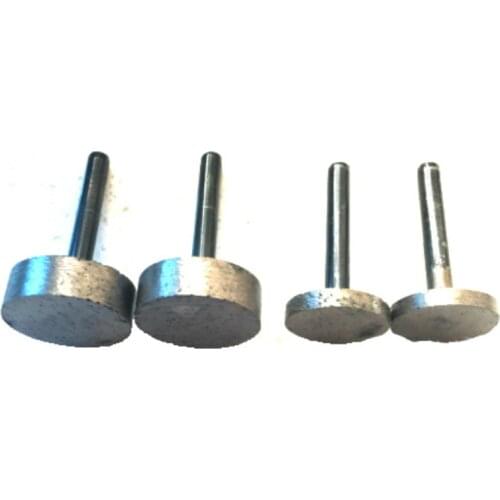 Free Shipping 5pcs High Quality 6MM Shank Diamond Grinding Head Cylindrical For Jade Peeling Flat Jaw Stone Engraving Carving