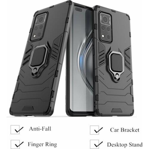 Phone Cases Honor V40 5G Cases Luxury Armor Magnetic Ring Cover Honor V40 5G Fundas For Huawei Honor V40 5G Funda 6.72"