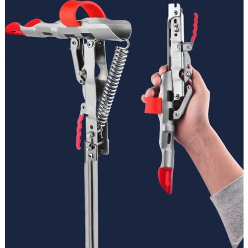 Fishing Rod Holder Automatic Double Spring Angle Fishing Pole Bracket Foldable Anti-Rust Steel Fishing Pole Holders Gear Tackle