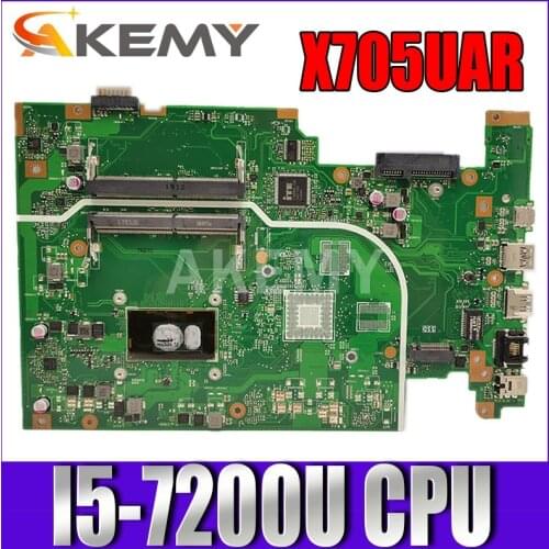 For ASUS Vivobook 17 X705UQ X705UAP X705UAR X705UA X705U X705NA Laptop motherboard Mainboard I5-7200U CPU 2.5GHZ