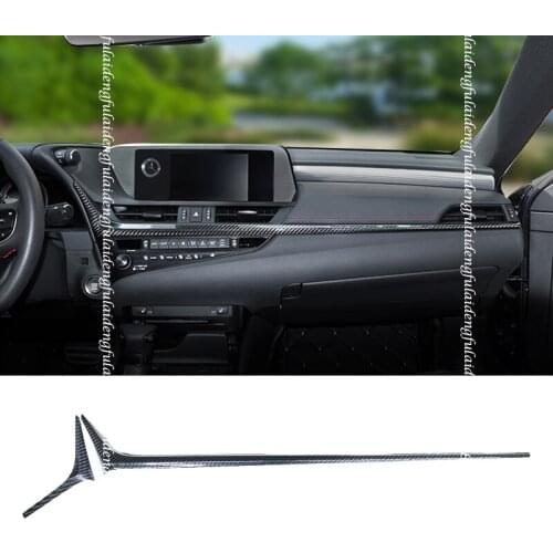 For Lexus ES200 260 300H 2018-2021 Carbon fiber ABS Interior Dashboard Decorative cover Trim Car Accessories