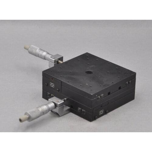CHUO XY axis two-dimensional 125*125mm table manual optical displacement platform cross rail fine-tuning slide
