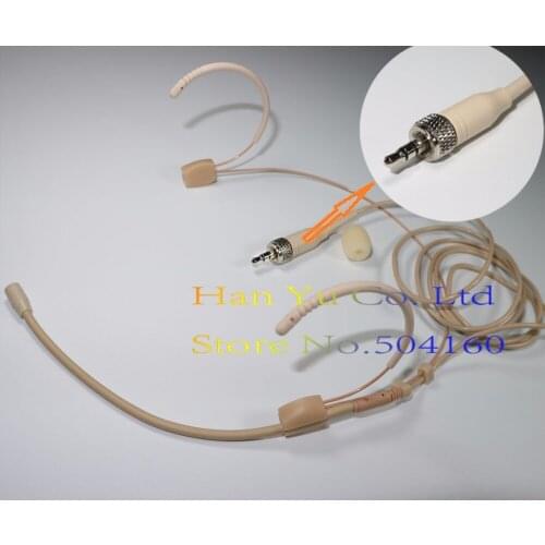 Headworn Condenser Headset Microphone For Sennheiser Wireless Body-Pack Transmitter 3.5 mm Screw Locking Plug