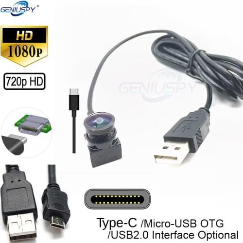 Miniature Size 1.5mm Fisheye Lens 180Degree Fisheye 1080P 720P USB Mini CCTV External Camera For Android Arcade Games Machines