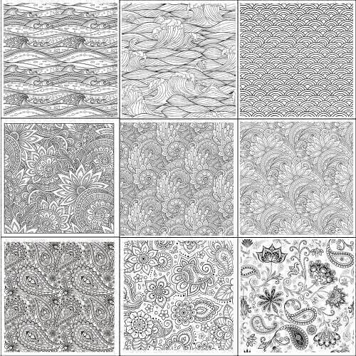 Wave/Paisley Pattern Clear Stamps New 2021 Rubber Silicone Seal for DIY Scrapbooking Card Making Album Decoroation Crafts