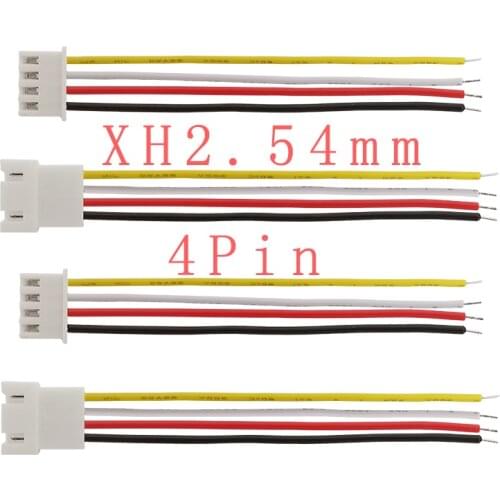 26AWG Cable Length 20CM 4Pin JST XH2.54 Pitch 2.54mm Male Female Plug Socket Wire Connectors for DIY Robots Lighting Appliances
