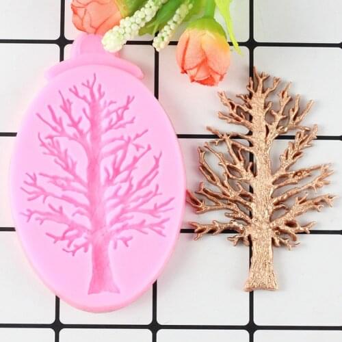 Christmas Tree Border Silicone Mold Cupcake Chocolate Fondant Mould Polymer Clay Candy Resin Molds Cake Decorating Tools