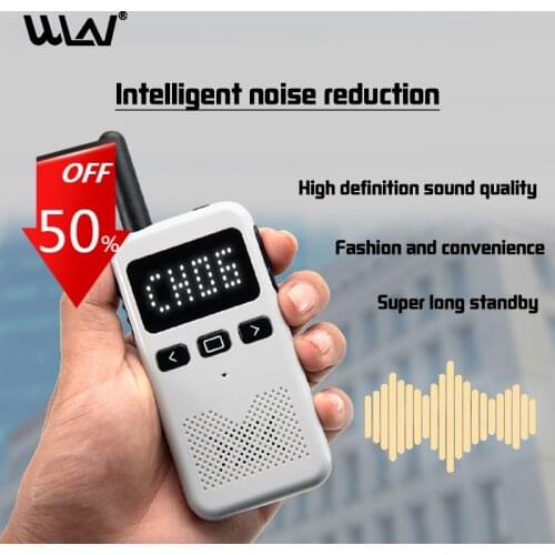 WLN KD-C70 UHF Mini Handheld Intercom portable Walkie Talkie Scan CTCSS DCS KSM3 Two Way Radio Station with Hidden Display