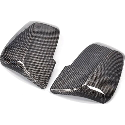 X Series Carbon Fiber Car Side Mirror Covers Caps Shell for BMW E84 X1 SUV 4 Door 13-17 left driving Non M Car Chrome ABS