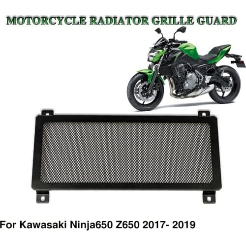 Motorcycle Stainless Steel Radiator Grille Guard Cover Protector For 2017-2019 Kawasaki Ninja650 Z650 NINJA Z 650
