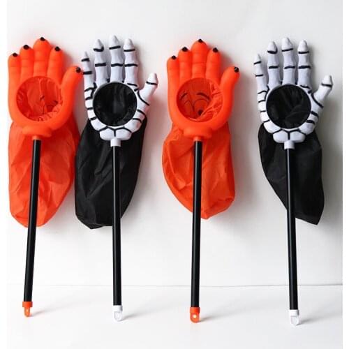 Halloween Bags Trick or Treat Tote Gift Bags Orange Black Skull Pumpkin Web Spider Witch Candy Bags