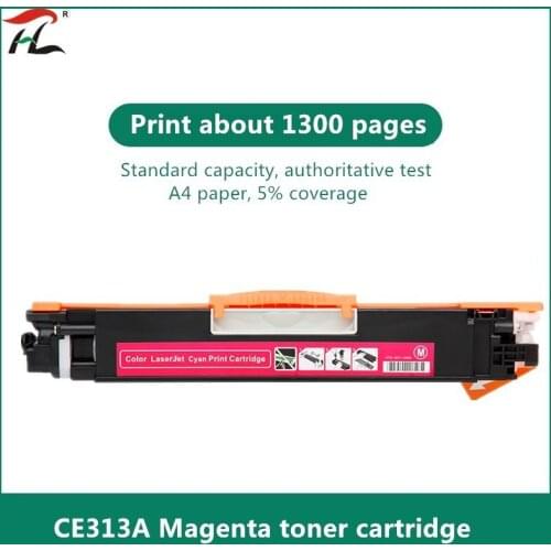 1PCS CE310 CE310A -313A 126A 126 Compatible Color Toner Cartridge For HP LaserJet Pro CP1025 M275 100 Color MFP M175a M175nw