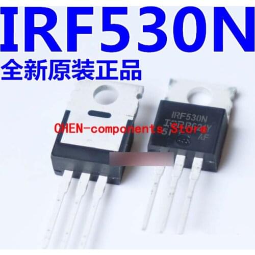 10pcs Import brand new original contact IRF530N field effect tube TO-220