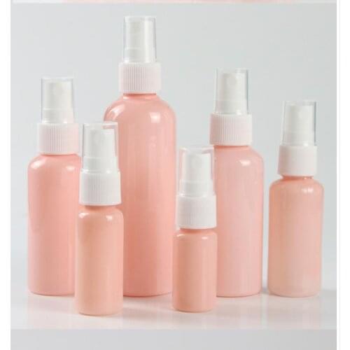 100pc/lot 30ML 50ML 100ML Pink Plastic Mini Spray Bottles Sprayer Atomizer Empty Perfume Small Travel Liquid Cosmetic Containers