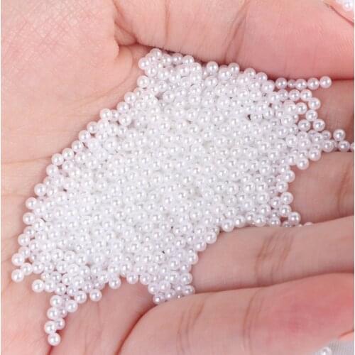 10000Pcs/Bag Small Size Glue on Pearl Nail Art Decoration Clothes Shining Pearl Accessory Wedding Dress Pearls Diy Crafts