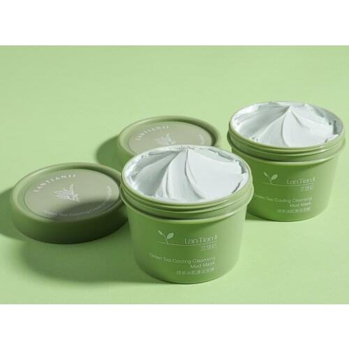 100g Green Tea Face Cleaning Mud Mask Deep Pore Cleaning Blackhead Remove Reduce Acnes Pore Pimple Skin Care TSLM1
