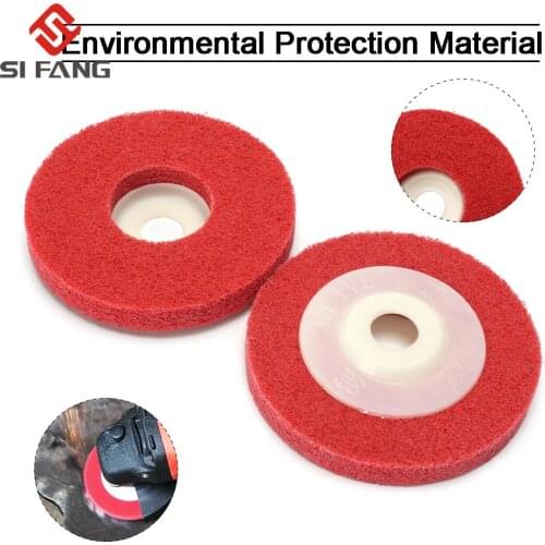 2-5Pcs 4 inch Fiber Wheels Nylon wheel Hardness 9P Bowl Polishing Abrasive Discs Grinding Tool