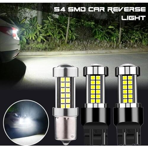 2pcs Car LED Reversing light T20 1156 W16W P21W W21W 1157 7440 7443 Car Light Bulb White Color