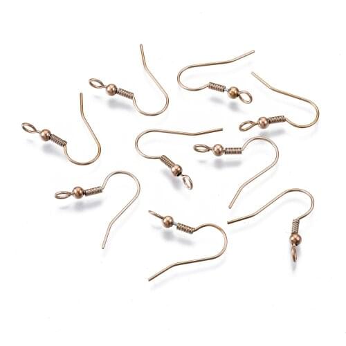 200pcs Stainless Steel Earring Hooks Silver/Gold/Rose Gold Color Earrings Clasps Hooks Earring Accessories