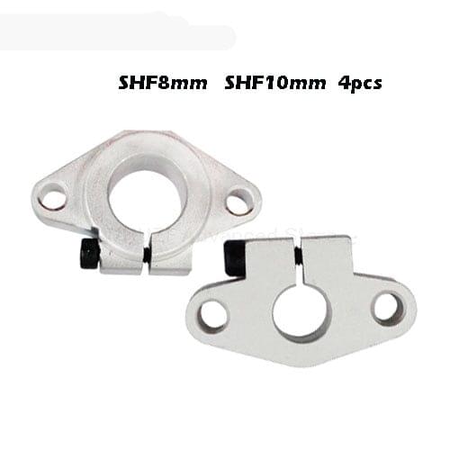 4pcs SHF8 SHF10 SHF12 shf8 shf10 shf12 aluminum linear Rod Rail Shaft Support CNC Router parts 3d printer parts