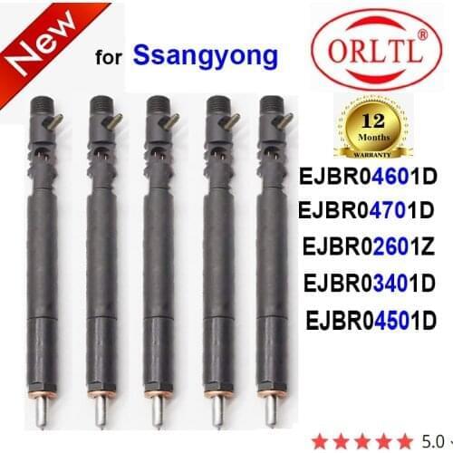 5 pieces/lot EJBR04501D EJBR03401D Common Rail Injector EJBR04701D EJBR04601D EJBR02601Z For SSANGYONG Actyon Kyron Euro 4/3