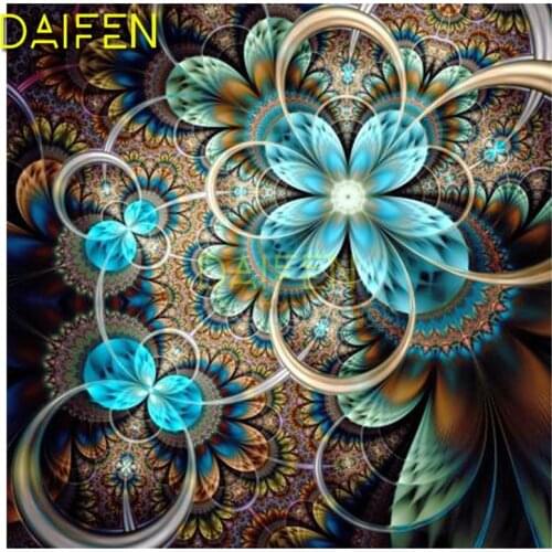 Full Round Diamond embroidery Full Square Diamond painting Cross stitch blue flower DIY 3D Diamond mosaic
