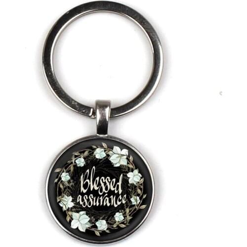 Bible Scripture Keychain Glass Dome Pendant Keychain Scripture Quotes Jewelry Christian Faith Inspirational Gifts