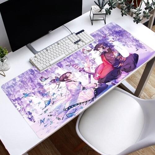 Mouse Pad Large Gaming Kimetsu No Yaiba Waterproof Non-slip Rubber Desk Mat Game Mousepad Computer Laptop Desk Pad