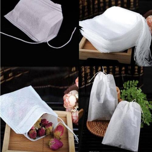 Teabags 5.5 x 7CM Empty Tea Bags With String Heal Seal Filter Paper for Herb Loose Tea