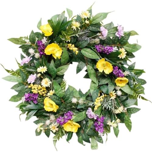 Floral Wreath Summer Daisy Front Door Garland Photographing Props Ornament