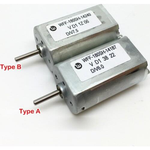 DC 3V-7.2V Micro Mini 180 Metal Brush Motor DC 6V 5411RPM Low Speed Large Torque for Household Appliances & Toy Modle
