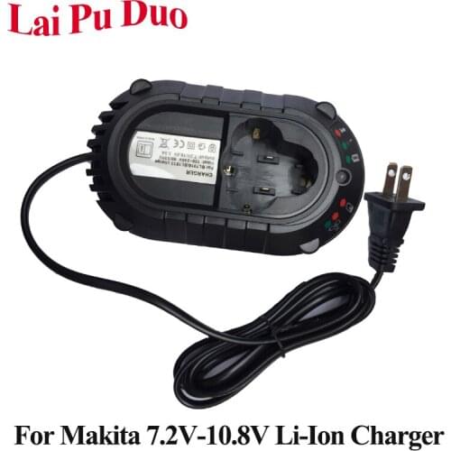 For Makita BL1013 BL7010 Replacement Battery Charger BL1014 7.2V 10.8V Li-ion Battery DC10WA Electric Drill Power Tool