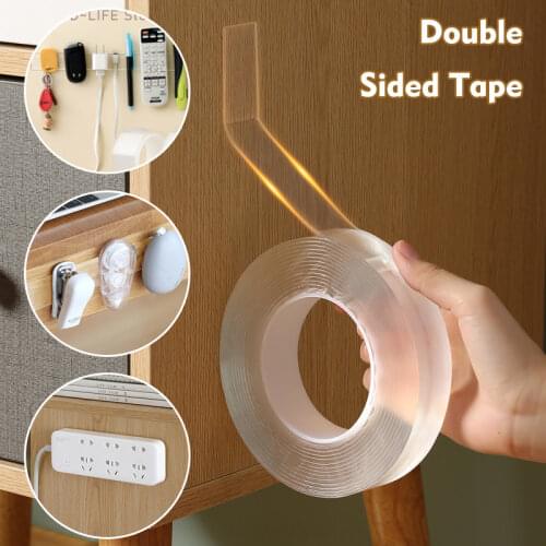 30MM Width Nano tape Double Sided Tape Transparent No Trace Reusable Waterproof Adhesive Tape Cleanable Home Gekkotape