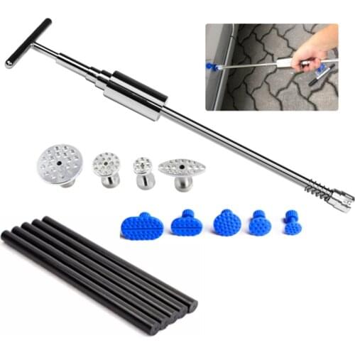 Tools Dent Removal Paintless Dent Repair Tools Dent Puller Slide Hammer Tabs Suction Cup glue sticks Hand Tools free gift