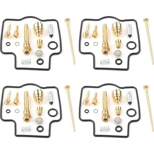 4Sets Motorcycle Carburetor Carb Rebuild Repair Kits For Kawasaki ZZR400 ZZR 400 1990-2006