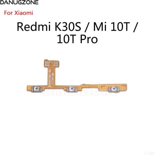 Power Button Switch Volume Button Mute On / Off Flex Cable For Xiaomi Redmi K30S 5G / Mi 10T / 10T Pro