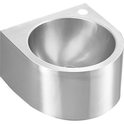 Creative Stainless Nordic Steel Wall Mounted Bathroom Sinks Small Wash Basin Mini Wall Hanging Wash Basin Home Bathroom Sink