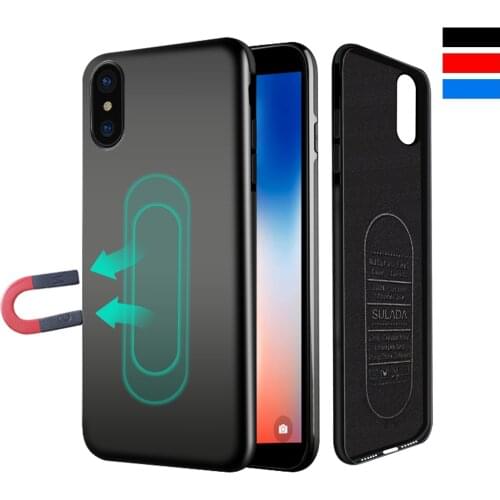 Magnetic Car Holder Silicone TPU Back Case For iPhone SE 2 12 11 Pro Max XR XS Max X 12 Mini with Metal Plate Free usb cable