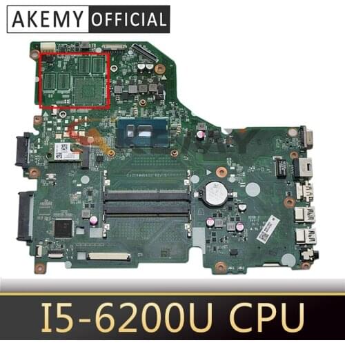E5-574 motherboard For ACER portable E5-574 E5-574G zrw da0zrwmb6g0 rev: g cpu: I5-6200U ddr3 nbg37110026 100% ok Mainboard