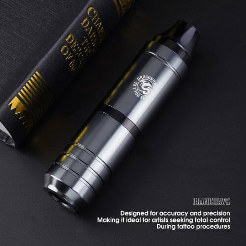 Powerful Dragonhawk Adjust Length Stroke Tattoo Gun Machine Pen Permanent Makeup Rotary Tattoo Pen Machine Tattoo Tools