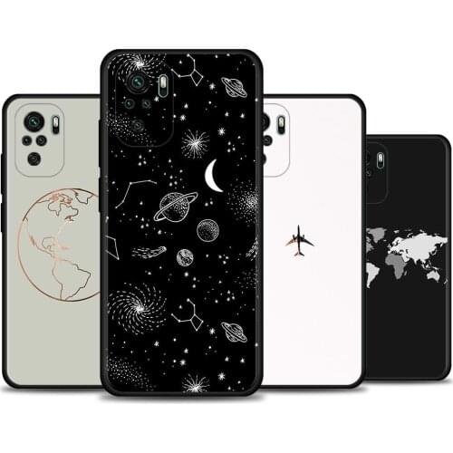 Luxury Popular Planes Map Designs Funda for Redmi K40 Plus 9A 9C 9T Para Phone case For Redmi Note 10 Pro Max 9 9s 9t 8t 7 Cover