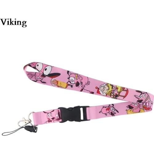Cartoon Dog Print lanyard For keys Cool Phone Holder Neck Straps With Keyring ID Card Neck Strap Hang Rope G0473