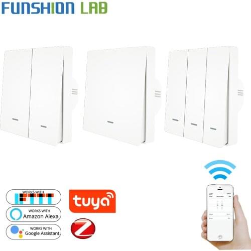 Tuya ZigBee Push Light Switch ZigBee Hub Required Smart Home Automation Wireless Remote Control Work with Tuya ZigBee Hub only