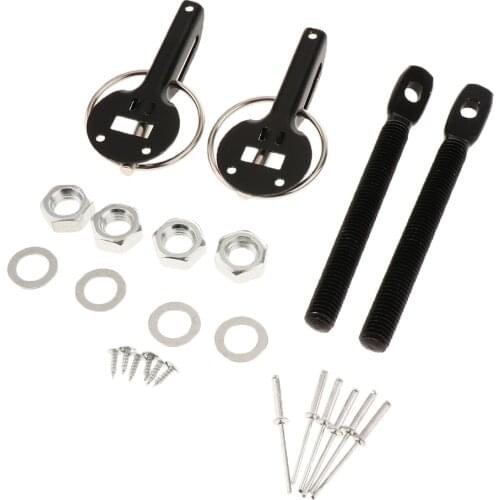 Universal Car Bonnet Hood Lock Pin Bonnet Latch Catch Hood Lock Pin Catch Locking Fasten Kit For Vehicle Racing Sport