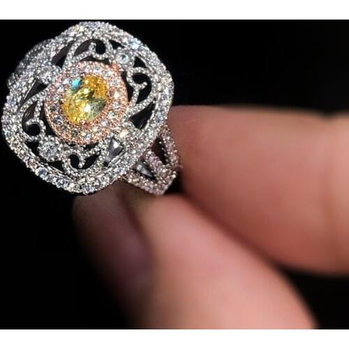 Vintage Square Shape Womens Ring Iced Out Micro Pave Shiny Zircon Dazzling Bride Ring Wedding Engagement Ring Jewelry R663