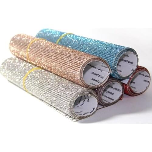 Bling Bling Automotive Interior Stickers Glass Crystals DIY Decoration Sticker for Car Mobile Phone Laptop Buttons Home Styling